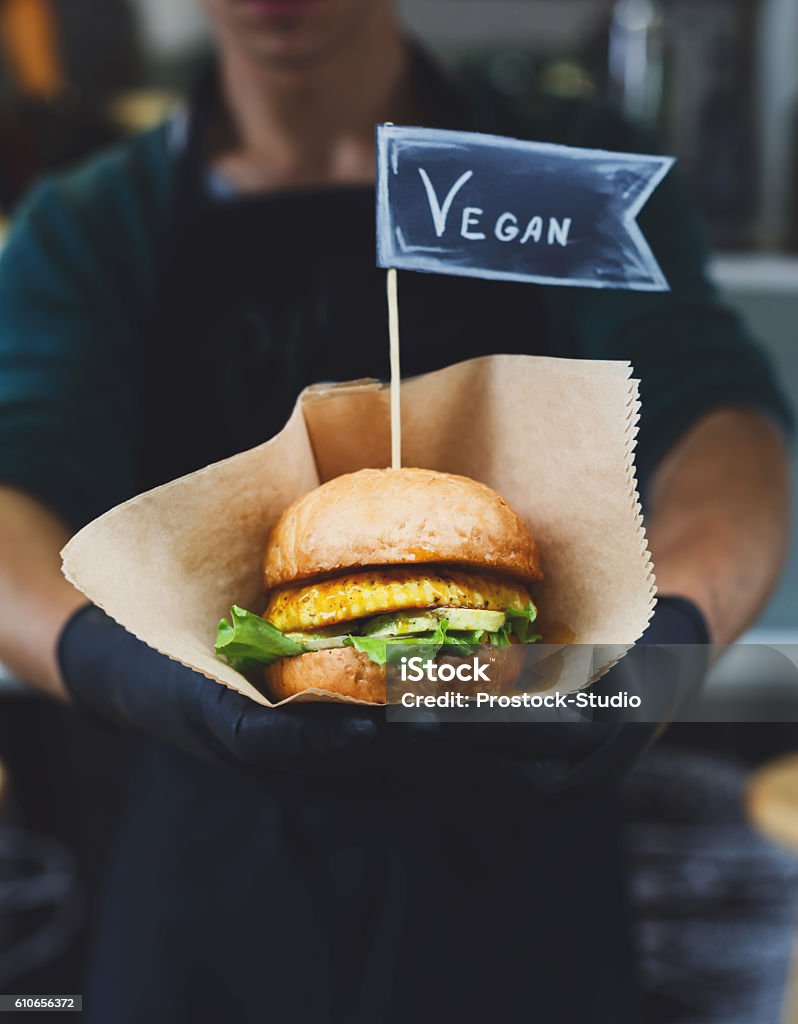 This image is of vegan burger